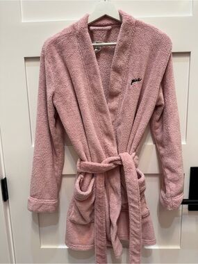 PINK Victoria's Secret Cozy Dusty Rose Plush Robe